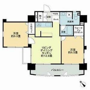 福岡市博多区冷泉町のマンションの間取り