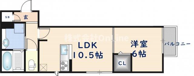 ハーティ下小阪の間取り