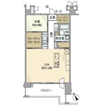 オーベル吉祥寺ＥＡＳＴの間取り