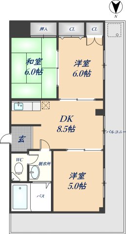 板倉第一ビルの間取り