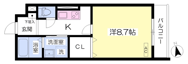 Ｔｒｅ　Ｃｏｕｒｔ東姫路の間取り