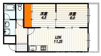 エステート堀川の間取り