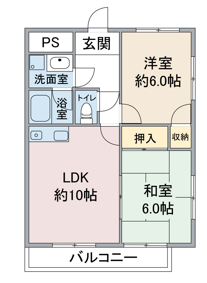 【メゾン憧旛の間取り】