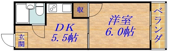 プラザハイツ大西の間取り