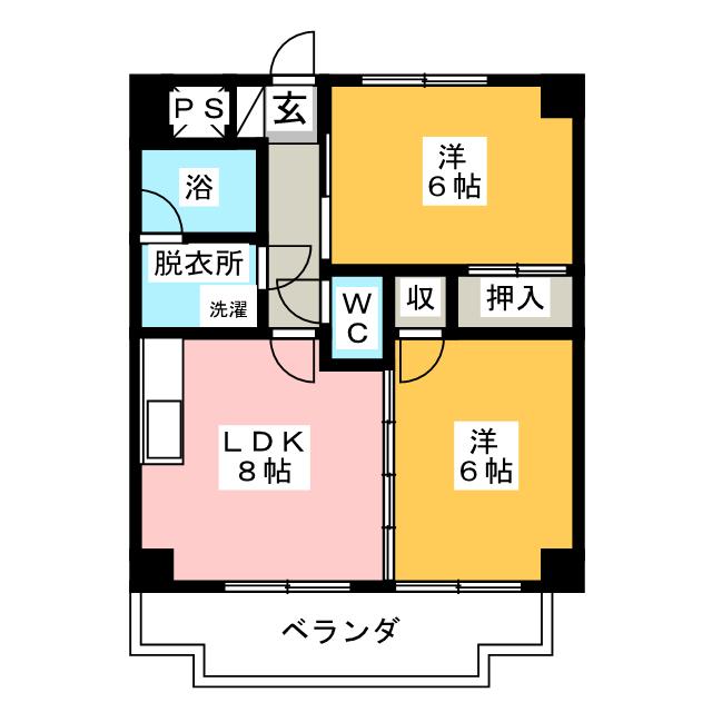 ＫＦＢ篭山の間取り