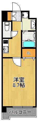 横浜市港北区箕輪町のマンションの間取り