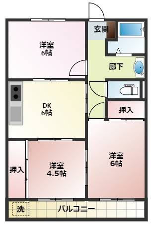 ハートフルマンションAの間取り