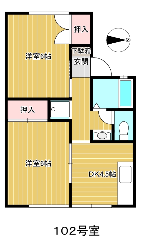 セジュールオカモトの間取り