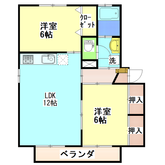 サンクレスト　Ａ棟の間取り