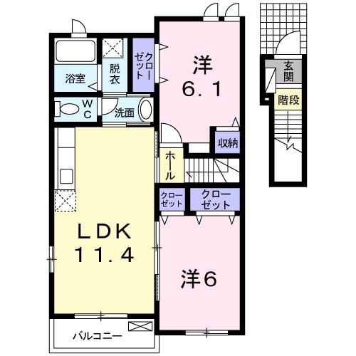 シャンルガールIIの間取り