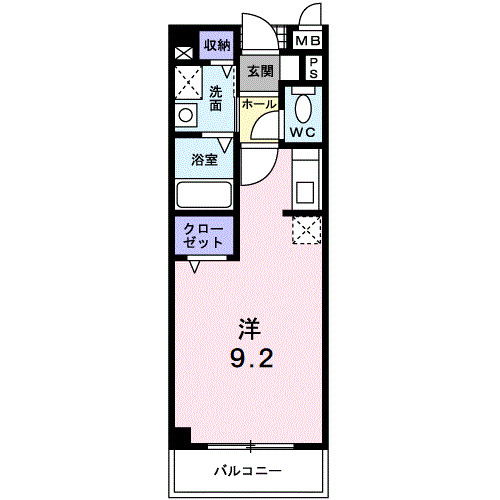 レ－ルサイド木村の間取り