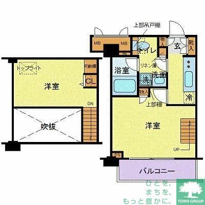 品川区西五反田のマンションの間取り