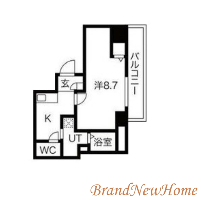 堺市堺区神明町西のマンションの間取り