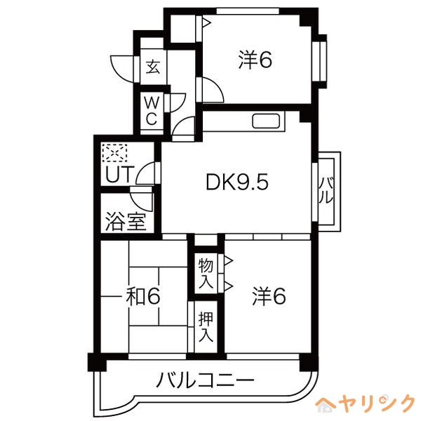 長久手市東狭間のマンションの間取り