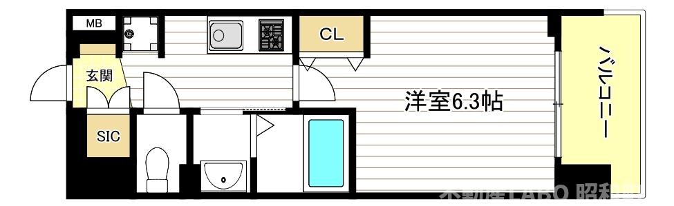 Luxe住吉公園の間取り