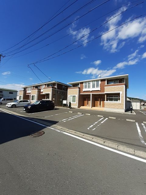 【石巻市後生橋のアパートの駐車場】