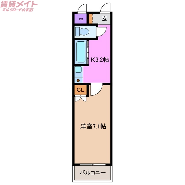 ｉ－ｒｏｏｍ北勢の間取り