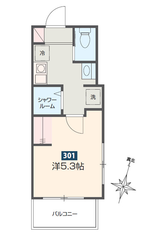 綾瀬市寺尾北のアパートの間取り