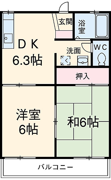 グリーンハイツ宮路の間取り