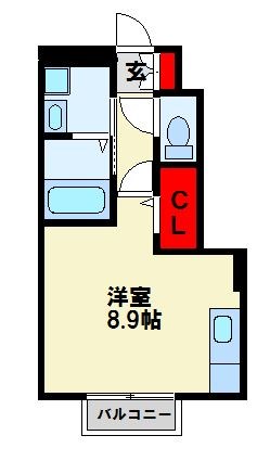 北九州市八幡東区祇園原町のアパートの間取り