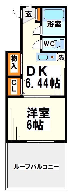 調布市仙川町のマンションの間取り