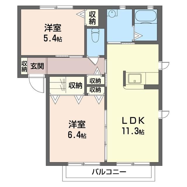 【ランウェイＡの間取り】