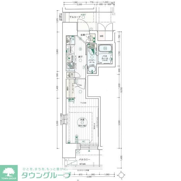 名古屋市東区泉のマンションの間取り