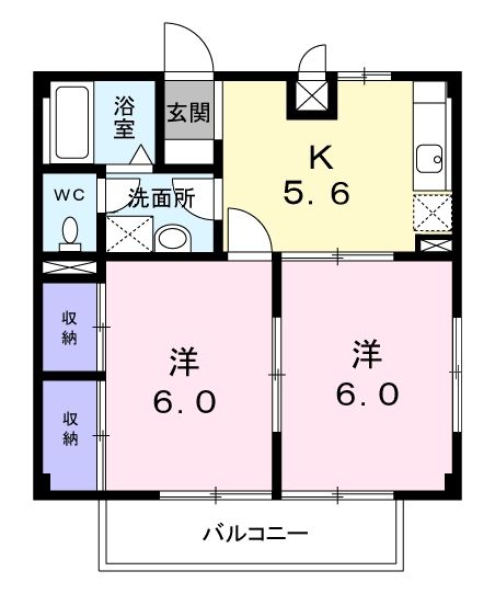 ハイツエクセル　Ａの間取り