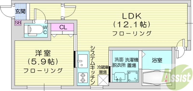 KDMハイツの間取り