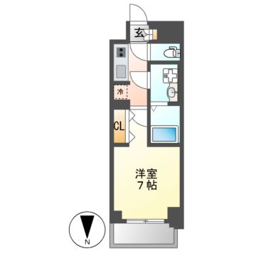 Ｓ-ＲＥＳＩＤＥＮＣＥ名駅ＮｏｒｔｈIIの間取り