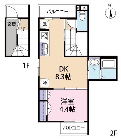 ピッコラカリーナ広尾の間取り