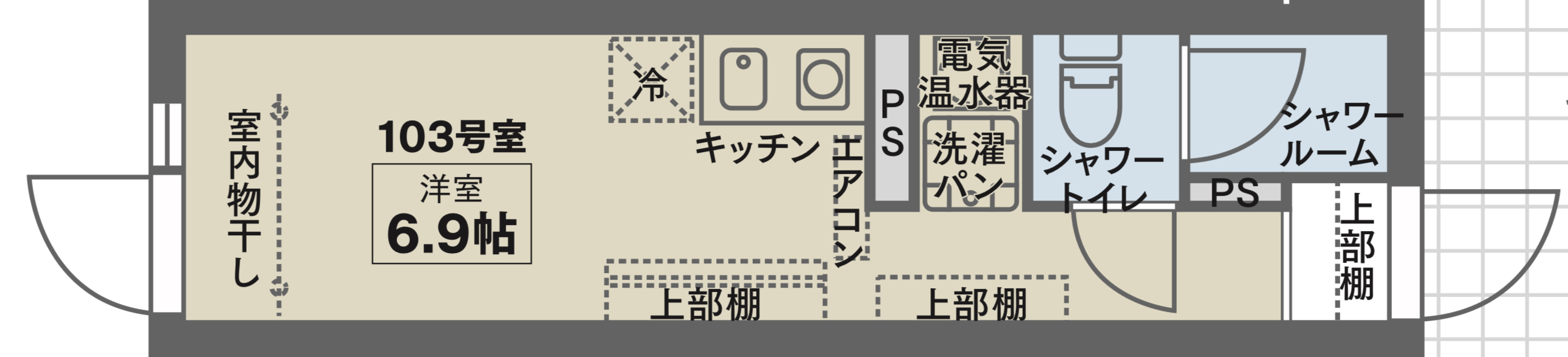 COCOFLAT武蔵小山IIIの間取り