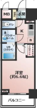 大阪市西区川口のマンションの間取り