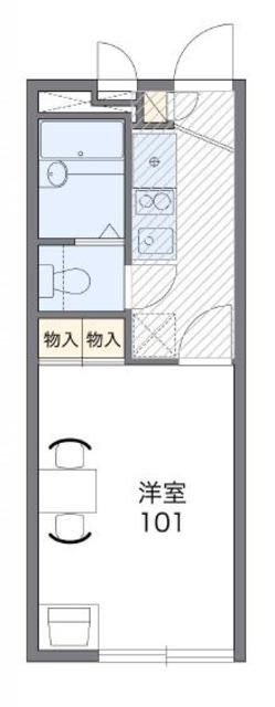 レオパレスクレストヒルズ向原の間取り