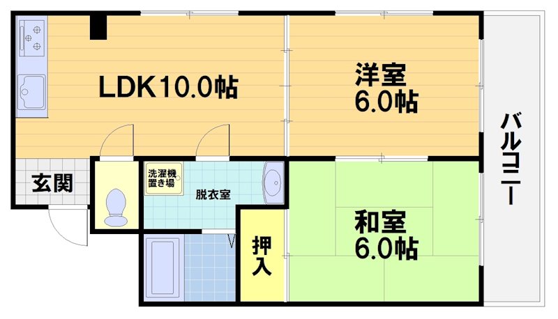 ハイメゾン伊藤の間取り