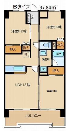 ヴィラＭＲＫ８の間取り