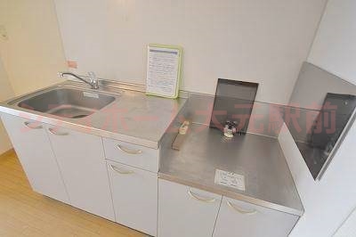 キッチン　２口コンロ対応です！