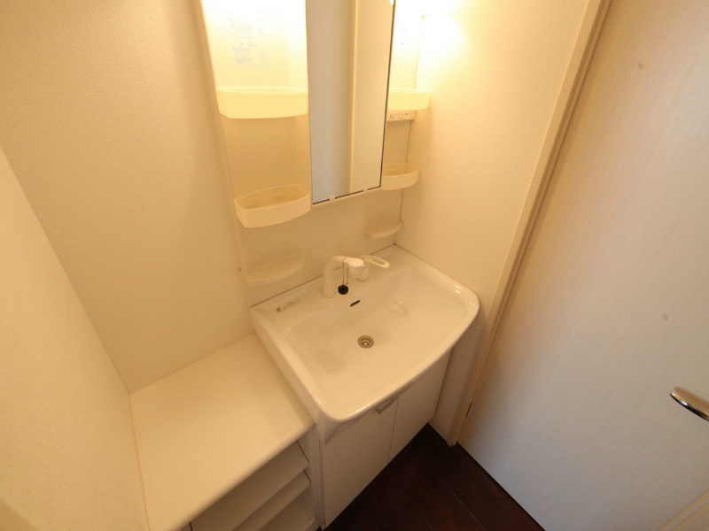 洗面設備　脱衣所　独立洗面台付（シャンプードレッサー付）