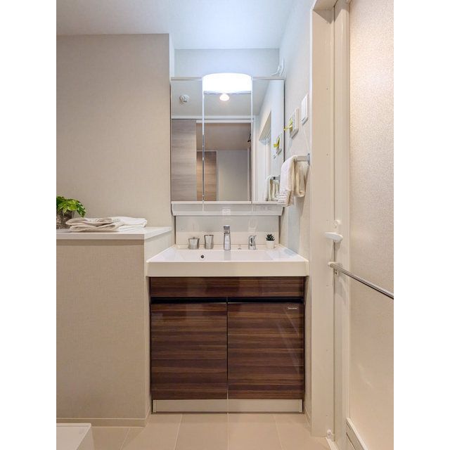 洗面設備　家具・家電の備え付けはありません