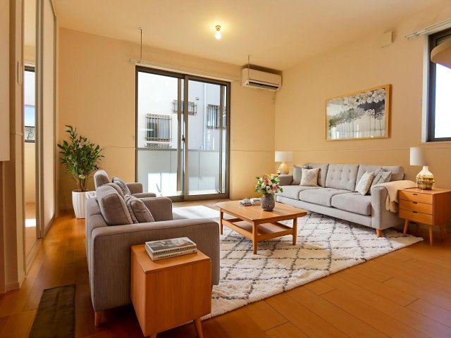 居室・リビング　CG家具のため実際は家具が付きません。