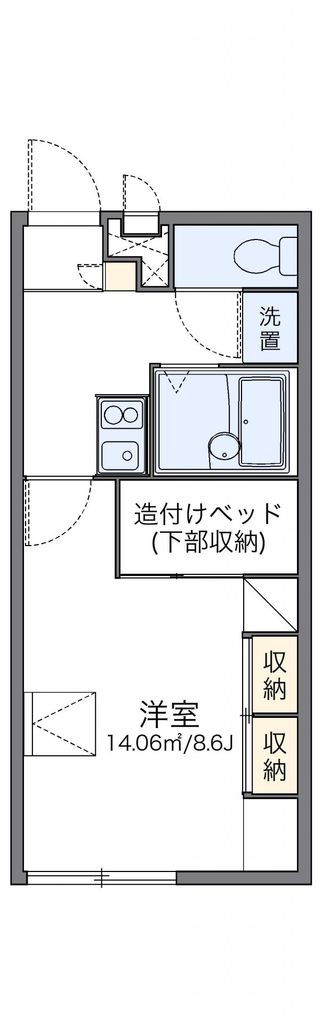 ＪＲ総武線快速 千葉駅 徒歩3分 2階建 築26年の間取り写真
