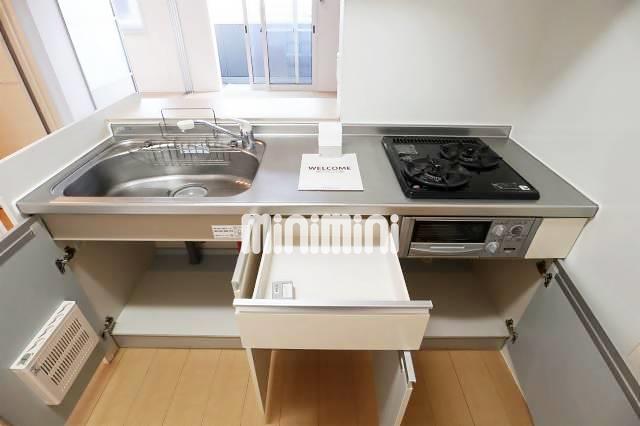 キッチン　キッチン下部の収納スペースです！