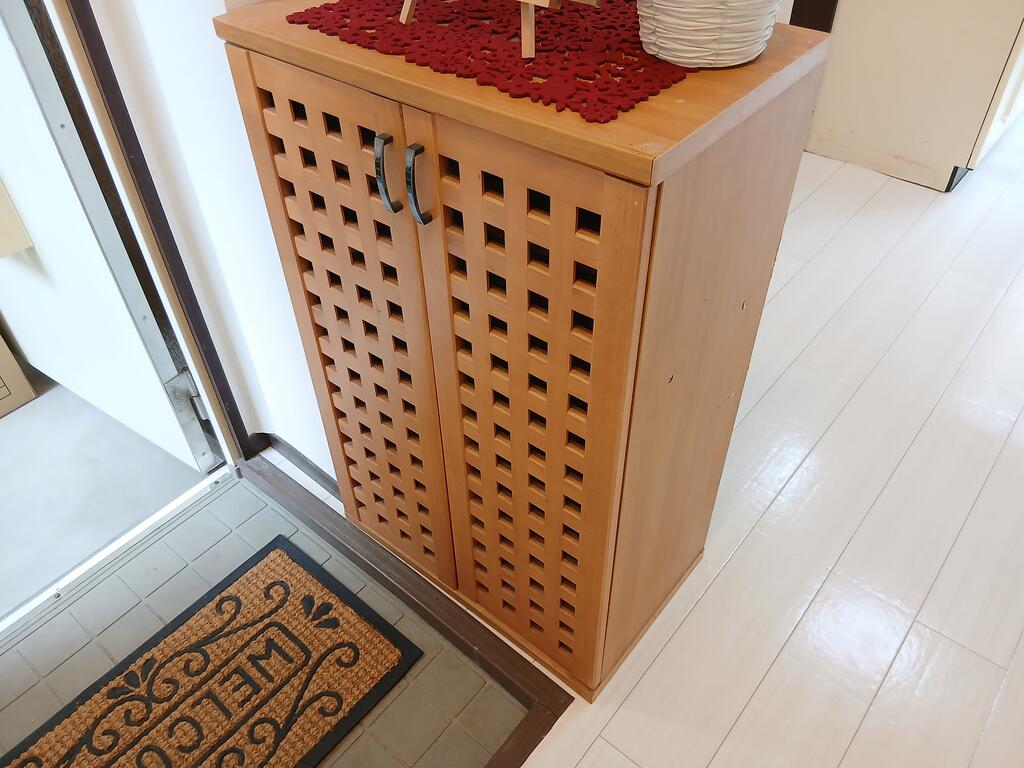 玄関　シューズボックスに収納できて玄関すっきり♪