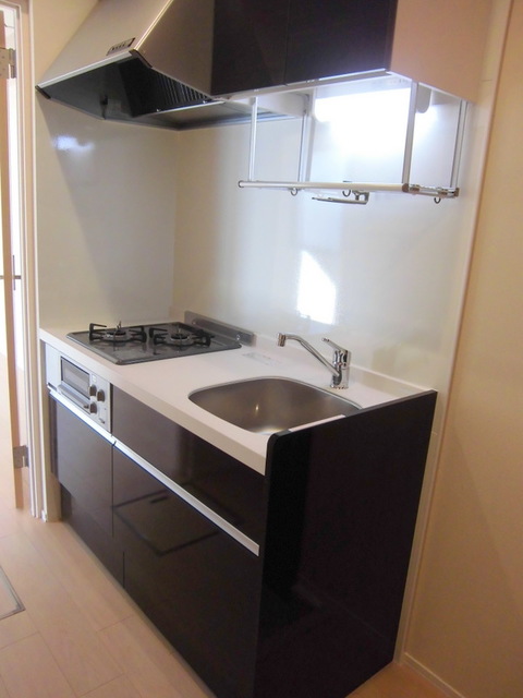 キッチン　★ガス2口グリル付きのシステムキッチン★