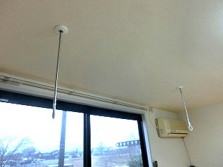 その他設備　室内物干し