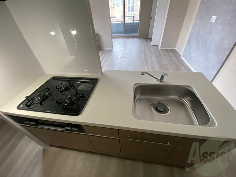 キッチン　システムキッチンなので、すぐお料理に使えます！