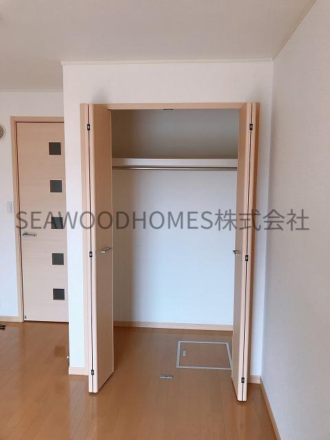 収納　大きめのクローゼット完備で荷物の多い方も安心です。