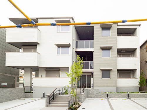 建物外観　積水ハウス施工の賃貸住宅です。
