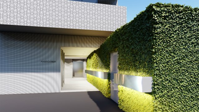 エントランス　落ち着いたエントランスです