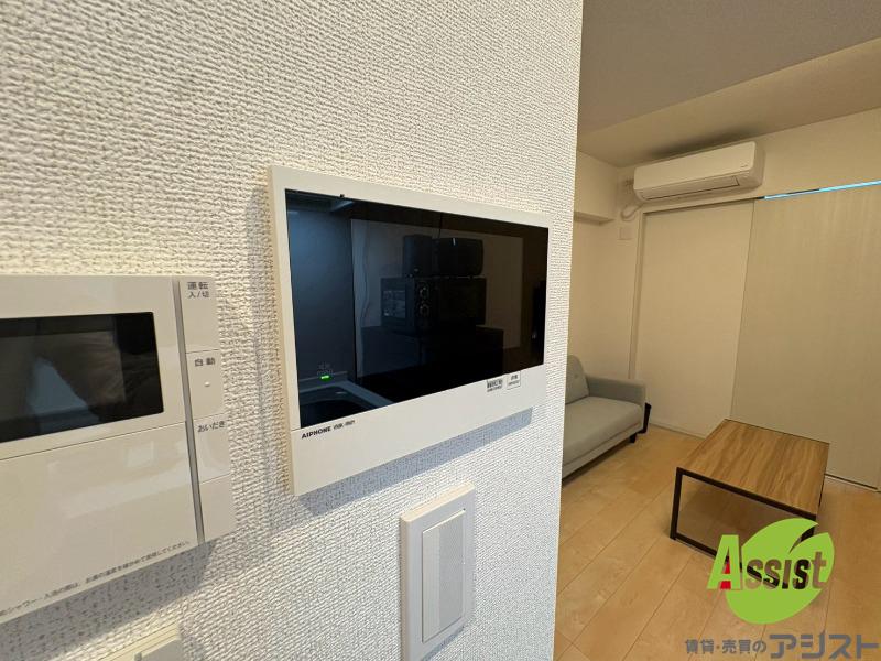セキュリティ　インターホンです。オートロック付きで安心のマンションです。
